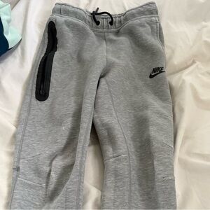 Nike Kids Gray Joggers with Black Details